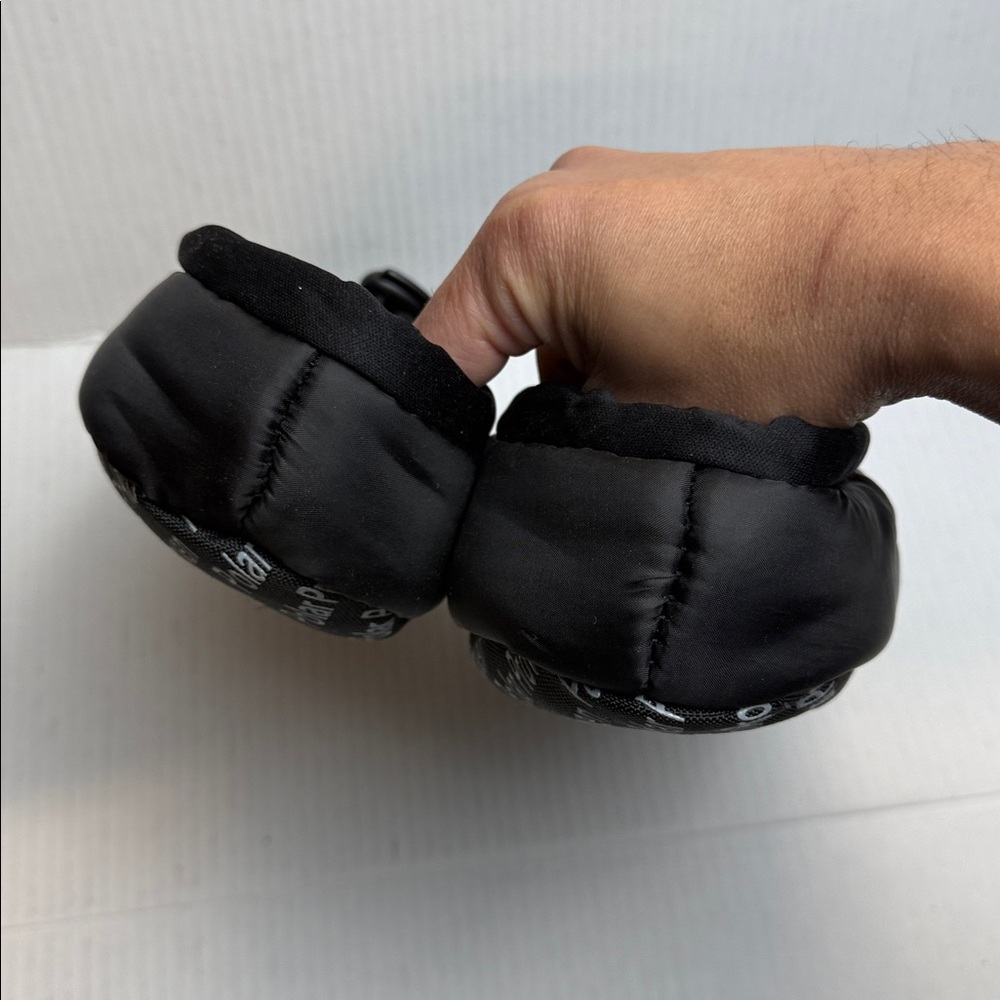 Baffin Black Quilted Puffer Slippers XL Unisex Insulated Slip-On Winter Shoes - Picture 5 of 9
